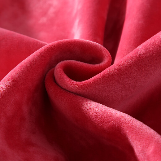 Silk Bird TINSINO thermal underwear for men and women, round neck, thickened warm soft velvet imitation sweater thermal suit, hemp red L (165/95)