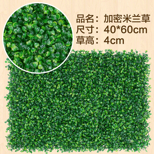 Doutu Gardening Green Plant Wall Simulated Plant Turf Wall Decoration Indoor Background Flower Wall Green Wall Hanging Plastic Fake Lawn Door Header Encrypted Milan Grass