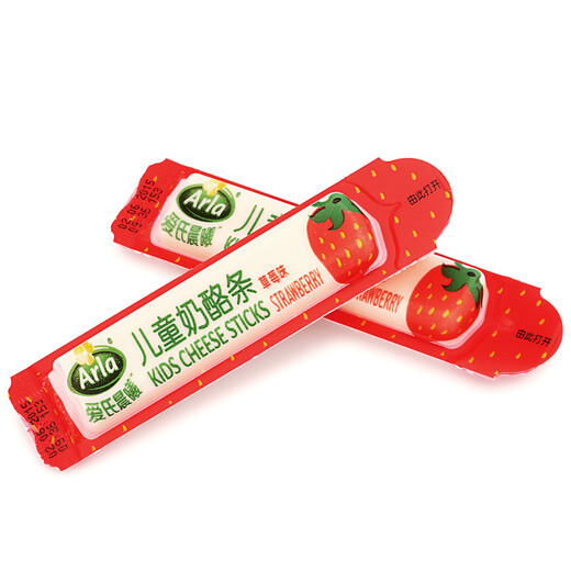 Ai Shih (Arla) Children's Remade Cheese Strips Strawberry Flavor 108g (18g*6) Imported by Denmark