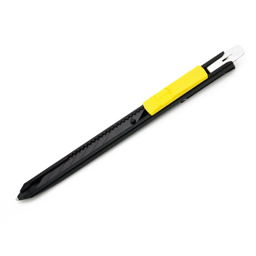 Tajima Small 9mm Width 30 Sharp Angle Utility Knife Push and Twist Automatic Locking 1101-0751