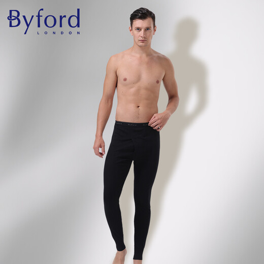 Мужская осенняя одежда и брюки Byford вязаная вязаная тепловая нижняя белье с длинными рукавами.