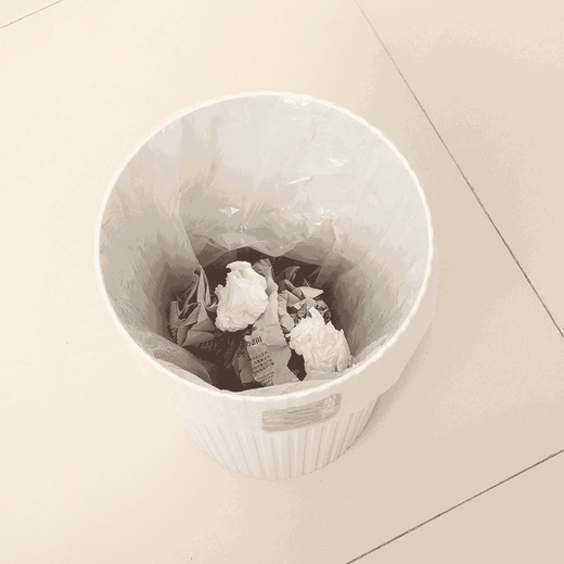 Asvel Japaner Asvel Wohnzimmer Müll kann moderne leichte Luxus -Heimschlafzimmerküche kreative einfache Größe Unbedeckter Korb 6218 Brown 6l