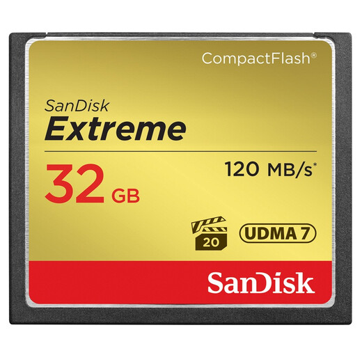 SanDisk cf card (CompactFlash) high-speed memory card CFe card Canon Nikon SLR camera video large card memory card 1DX 7d 5D2 5D3 5d4 D810 32G CF card 120MB/S