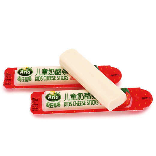 Ai Shih (Arla) Children's Remade Cheese Strips Strawberry Flavor 108g (18g*6) Imported by Denmark