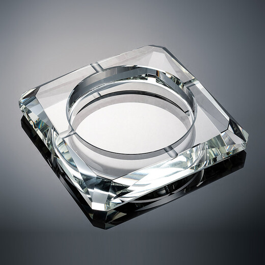 Jingbufan Crystal Glass Glass Ashtray Fashion Creative Perlonmentized Gif