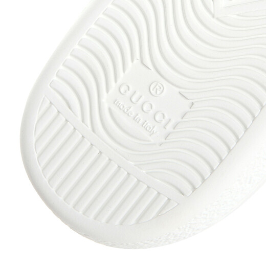 Gucci men's shoes GUCCI white leather tiger head men's flat shoes 457132 A38G0 9064 8/42