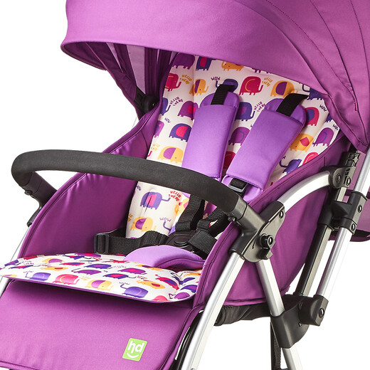[90% neuf] La poussette HD Xiaolong Habi peut s'asseoir, couché, légèrement plié, debout, absorbant les chocs, paysage élevé, les bébés enfants peuvent remplacer le chariot à deux voies Purple LC508-T826