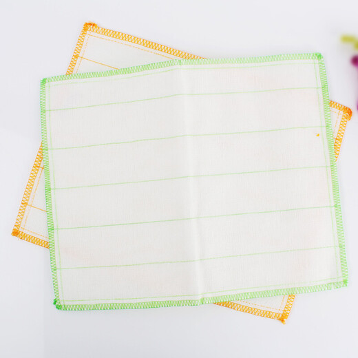 MIAOJIE rag cleaning cloth 8-layer cotton soft rag dishwashing cloth extra large 38CM*30CM 2 pieces*5 pack