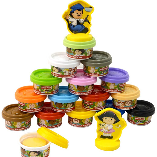 【7成新】费雪fisher-price 手工彩泥 创意巴士轻粘土橡皮泥不粘手 儿童宝宝早教玩具FPP004