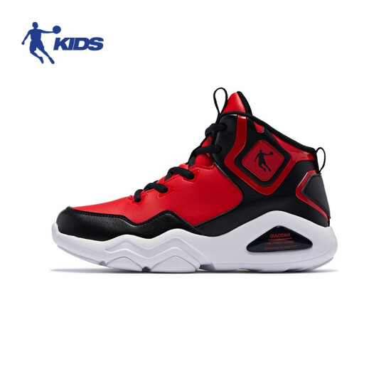 red and black youth basketball shoes