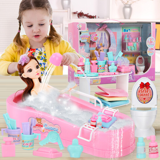 barbie doll bathroom set