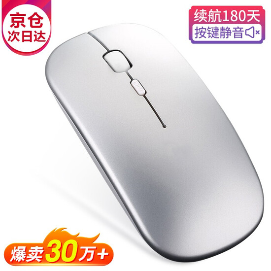 A Wireless Mouse Bluetooth Dual Mode Office Home Portable Notebook Desktop Computer Boys and Girls Ultra-Slim