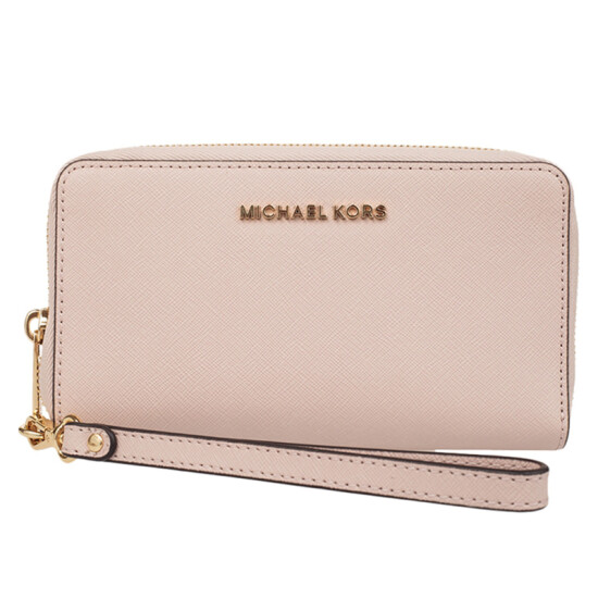 pale pink michael kors wallet