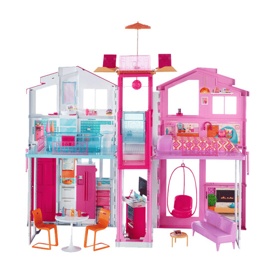 barbie doll set and house