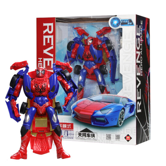 spiderman robot car