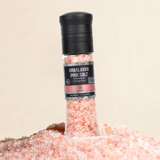 SOEOS Himalayan rose coarse salt 380g no iodized no anti-caking agent coarse powder salt