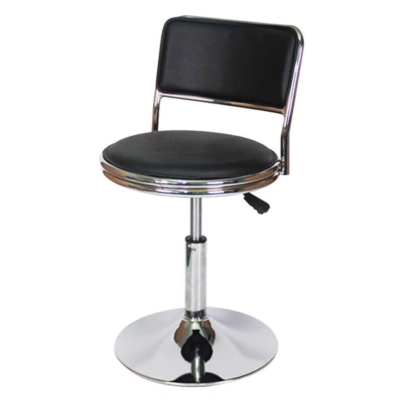 Wenstan WST212 Employee Stool Backrest Rotating Lift Chair Workshop Laboratory Work Stool (Black - Backrest Disc Model) Needs to be Installed and Customized by Yourself