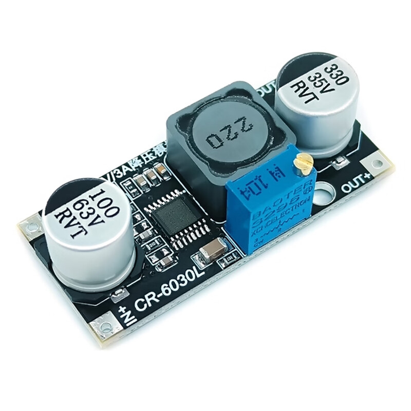 DC-DC DC step-down power supply module voltage stabilizing board 60V 3A to 3.3/5/12/24V output adjustable fixed output 3.3V