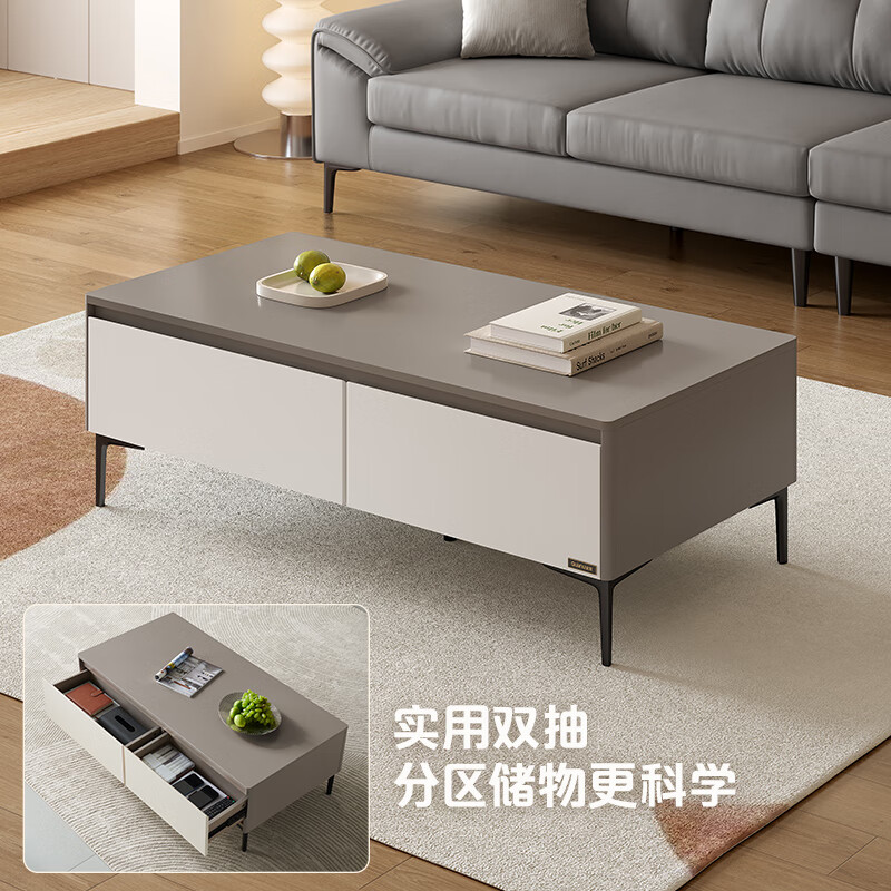 Quanyou Home Modern minimalist style coffee table living room TV cabinet combination home storage storage cabinet furniture