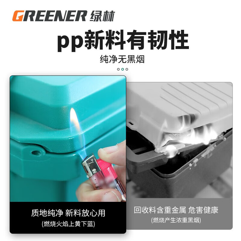 GREENER multi-functional tool box hardware universal industrial-grade vehicle-mounted household electrician storage box props portable large storage flat impact drill 23-inch heightened diamond style