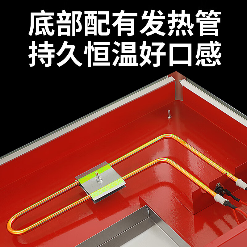 Hongyi Western Kitchen popcorn machine for commercial stalls with new fully automatic machine electric popcorn popcorn puffer machine popcorn machine large flat top red popcorn machine + popcorn machine cart