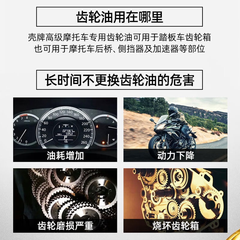 Edward Shell motorcycle gear oil scooter gear oil 80w-90 GL-5 grade 120ML