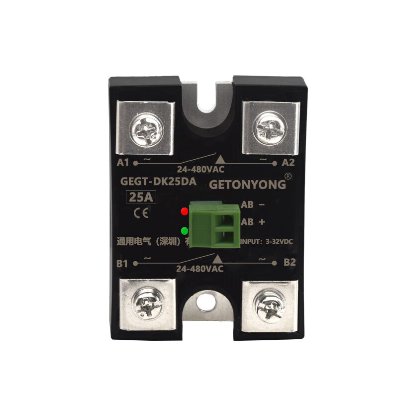 Dual-channel dual-control SK40DA DC-controlled AC single-phase solid-state relay 60A dual-channel single-control 40a25a10a GEGT-DK40DA dual-channel single-control 40A
