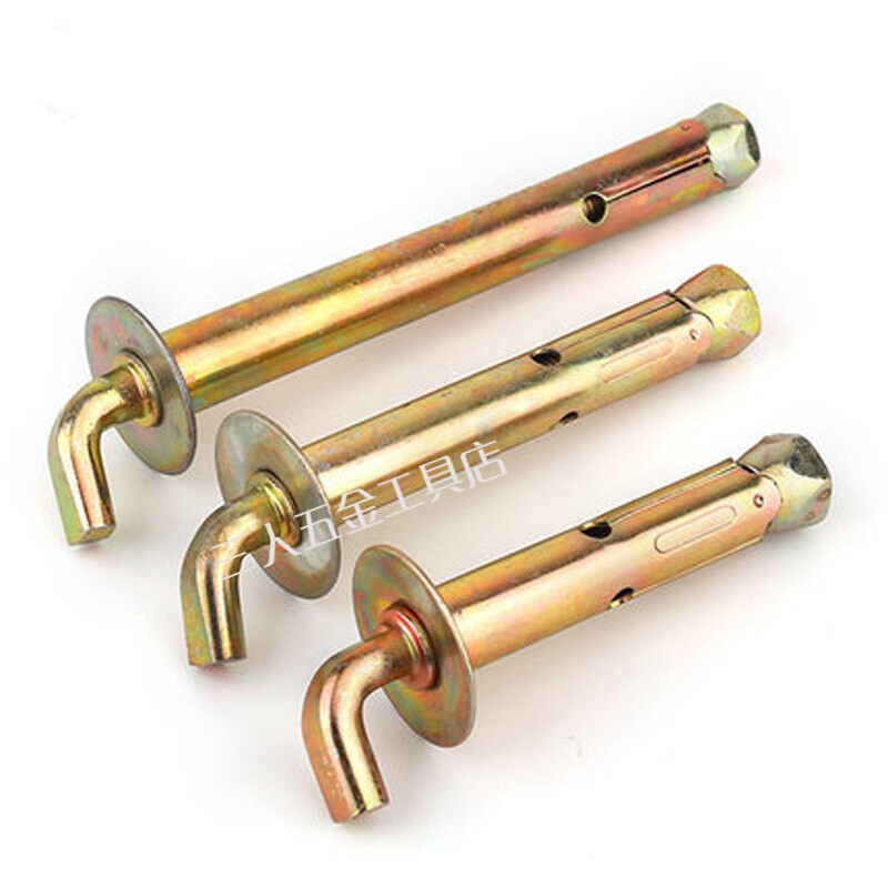 Electric water heater expansion screw fixed hook universal solar water heater extension ditch accessories M10*160_90 degrees_load bearing 150L