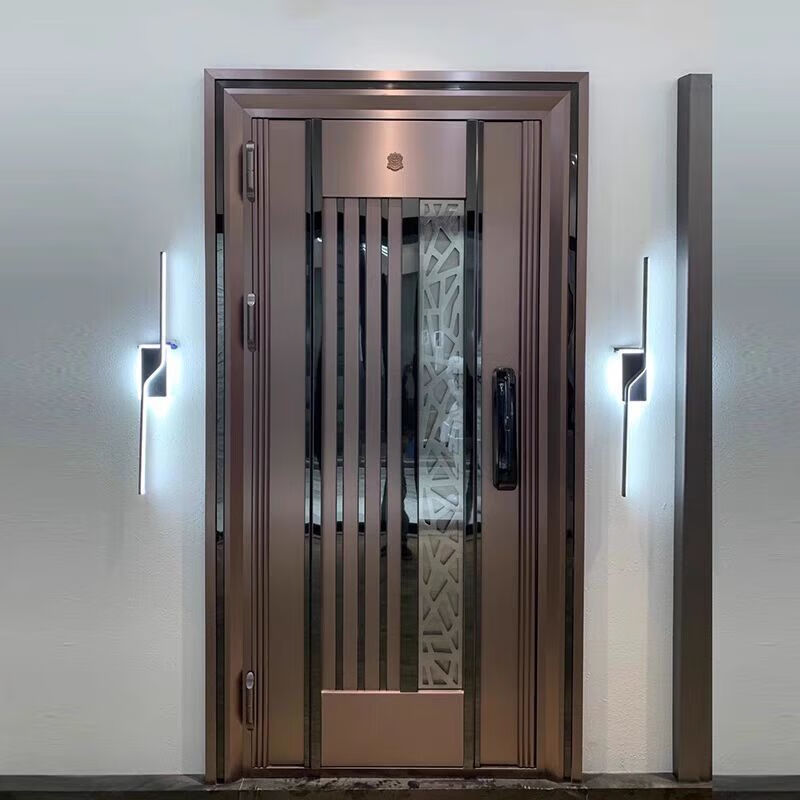 Vinoa 304 stainless steel single door high-end Korean-style entrance community unit door home anti-theft door sliding entrance door middle door Korean door/one square meter