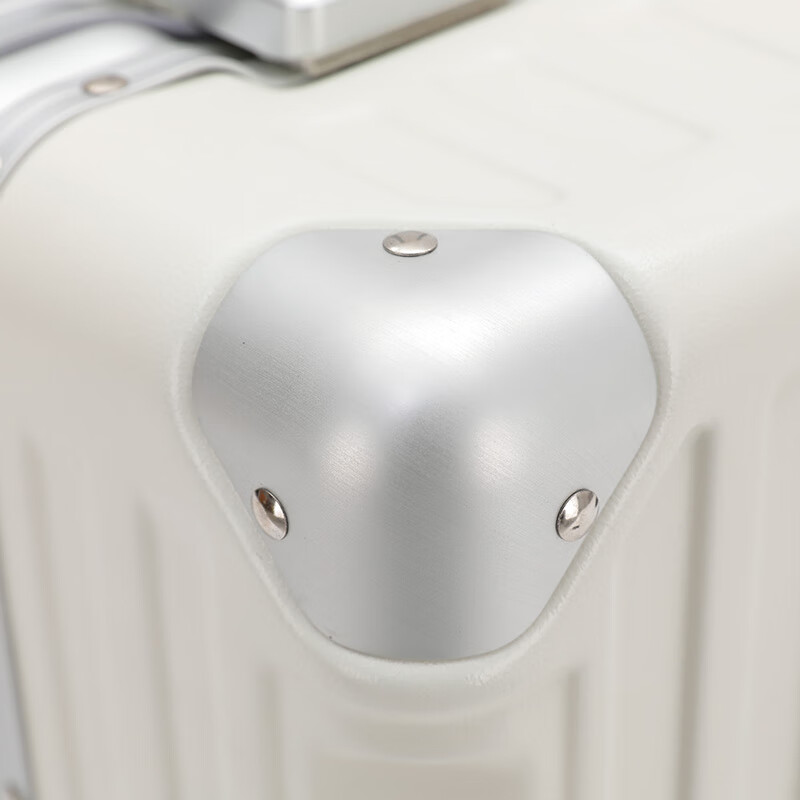 Zuo Ting multifunctional aluminum frame suitcase trolley case small portable boarding case high-value anti-collision and pressure-resistant suitcase smoke white 18 inches