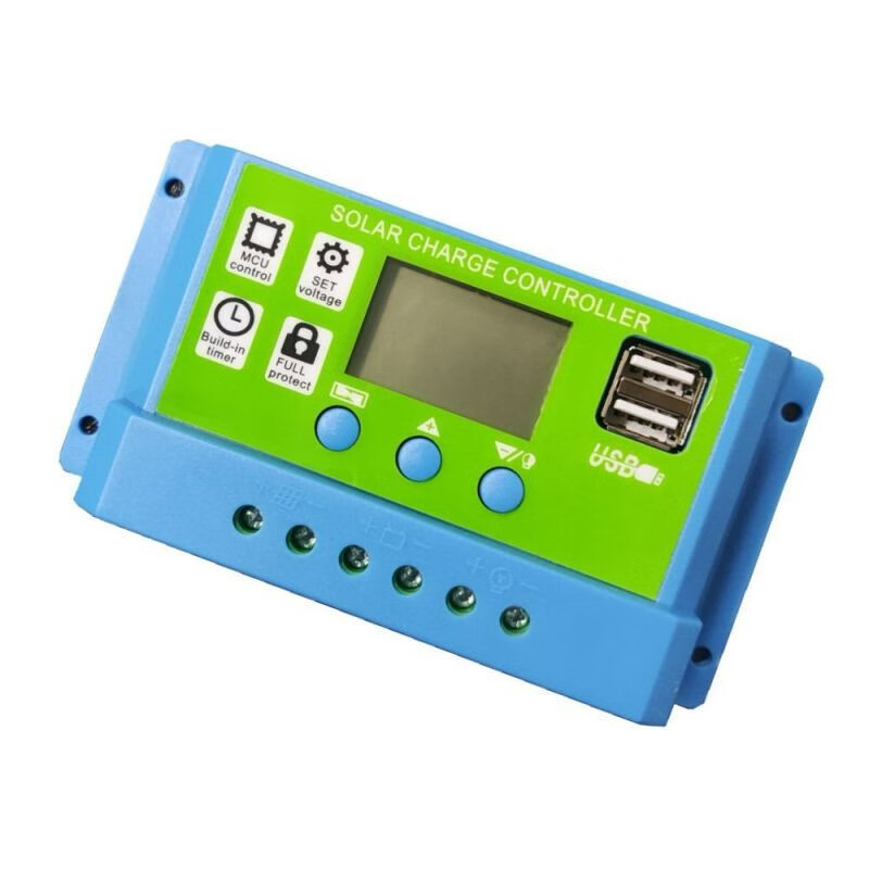 Ouhuayuan blue shell green surface 11.1V/12V/24V universal solar controller photovoltaic solar charge controller