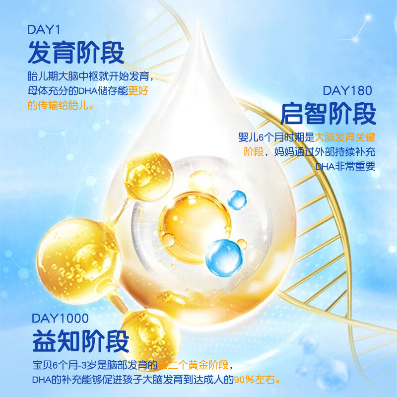 Eucatan DHA algae oil gummies for children, infants, teenagers and students, specially containing ARA, no fishy smell, 3 bottles