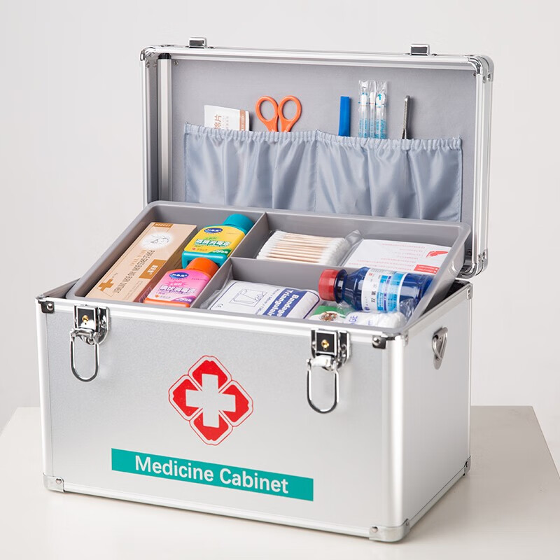 Xinyuecheng household medicine box containing medicine multi-layer first aid box home emergency medicine box school factory enterprise set should 10 inch medicine box enterprise version