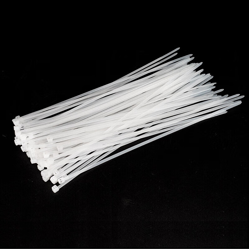 Hasdick Beijing warehouse delivery white nylon cable ties national standard industrial self-locking cable ties new material 10*500mm (100 strips) actual width 8.8mm gnjz-1159