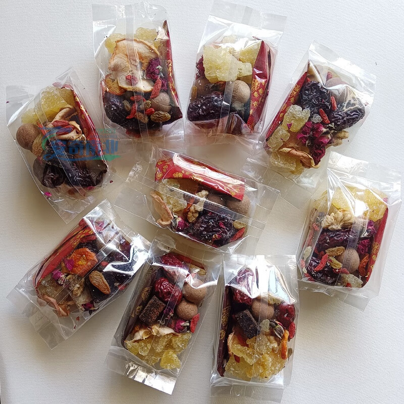 Food Huai Ningxia Babao Tea Rose Sauce Gaiwan Tea Sanbaotai Yinchuan Specialty Authentic Handmade Babao Tea Wolfberry Health Tea Authentic Traditional Old Flavor Babao Tea 600g 75g*8 bags with rose sauce