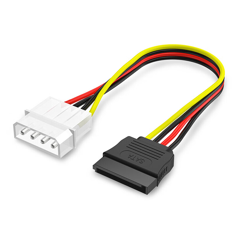 Liantuo SATA3.0 high-speed hard drive power data connection cable 4pin to 15pin external SSD solid-state mechanical hard drive optical drive serial port conversion cable set