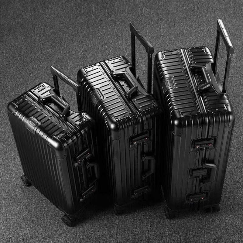 WEOBGR SABER Swiss Army Knife All Aluminum Magnesium Alloy Luggage 26 Universal Wheels Travel Check Box All Aluminum Alloy Trolley Leather Box Classic Blue Shipped by SF Express 26 Inch All Aluminum Magnesium Metal Box