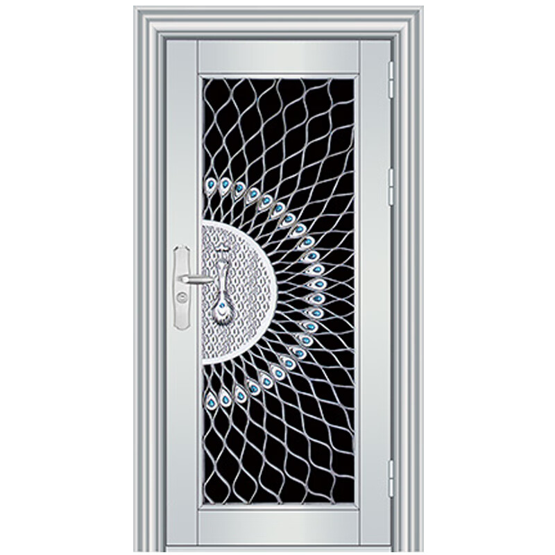 JRB Jiaruibao 304 stainless steel door single door outdoor luxury anti-theft home rural entrance balcony glass entrance door single door style 1