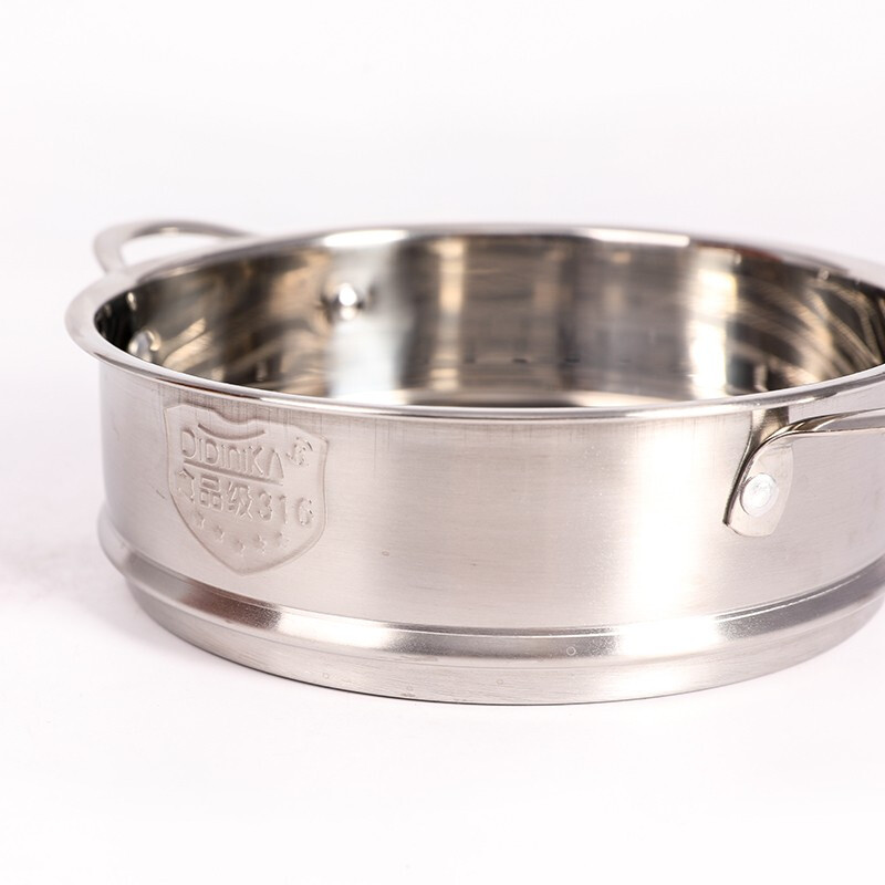 Didinika steamer 16cm baby food pot with 316 stainless steel mini household milk pot small steamer steamer steamed buns