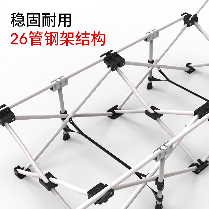 Restar folding sheet single office nap bed simple bed companion bed nap bed recliner 26 tubes standard flat style