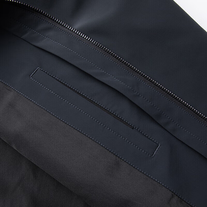 YAYA goose down jacket, down jacket, men's short lapel, young and middle-aged autumn and winter warm cadre jacket A29 black 180