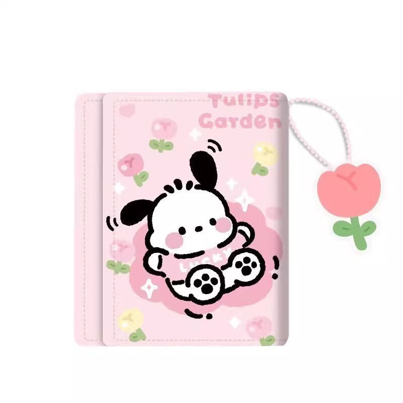 Tri-fold wallet for women 2024 new style girls with good looks and cute small coin purse card holder short wallet ins style z Lily of the Valley puppy_ Upgraded version - anti-theft brush/shielding NFC/waterproof coating