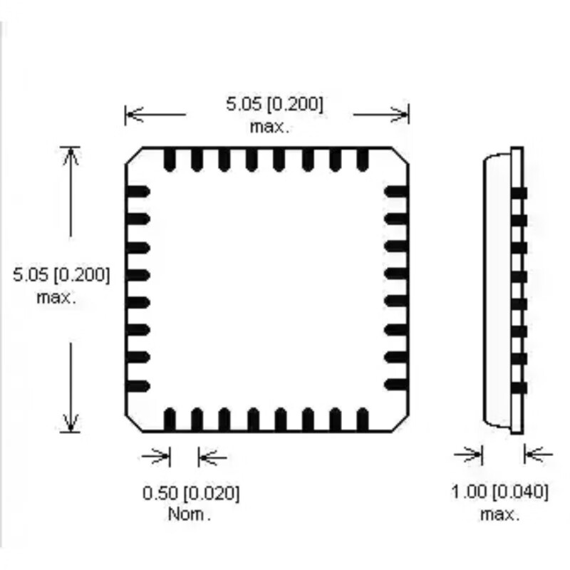 Ic turnover non-module LQFN package black plastic tray electronic component tray high temperature resistant chip chant QFN9*9 (10 pcs)