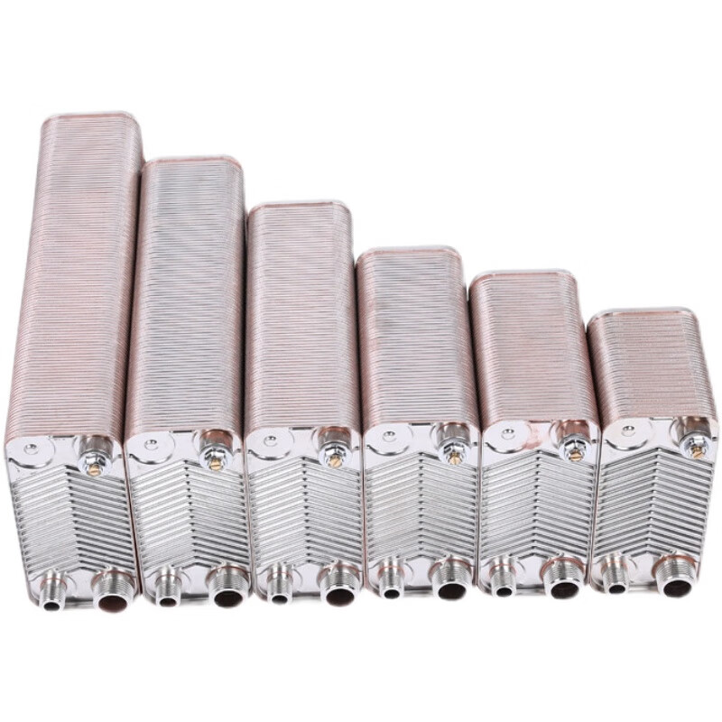 Test brand 09061 South Korea Dongyi brazed plate type water heating radiator stainless steel heat exchanger household floor heating hot water exchanger 80th floor enlarged water channel on the opposite side