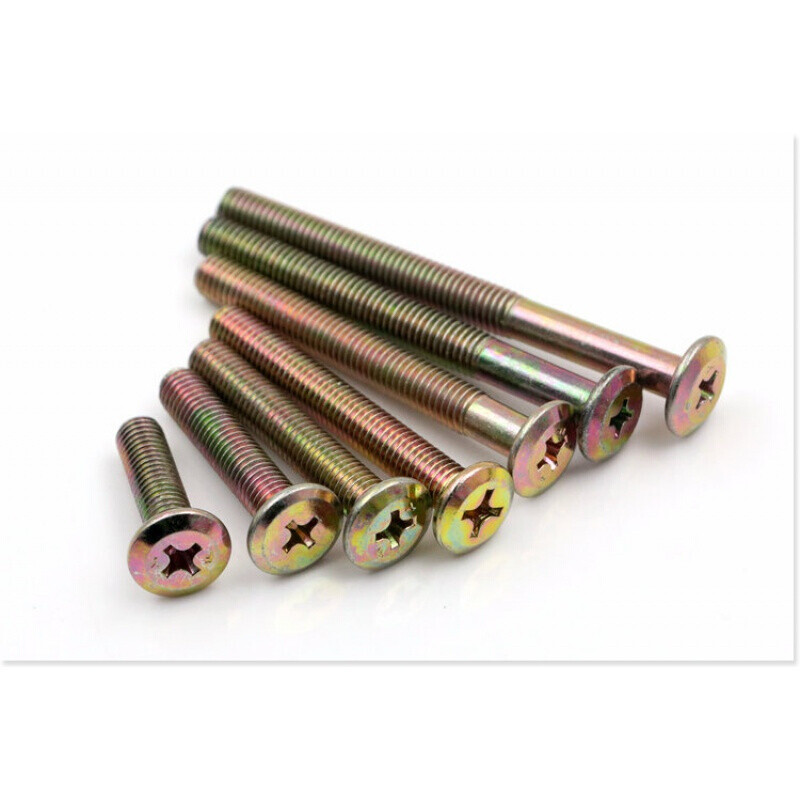 Aoyanlai M8 furniture bed screws, tables, chairs, bed fixing cross head screw nut accessories 8x30mm (price for 10 sets)