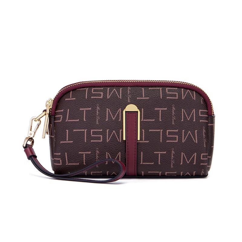 MashaLanti (MashaLanti) clutch women's wallet, clutch coin purse, middle-aged and elderly large-capacity mobile phone bag, practical New Year's Valentine's Day gift