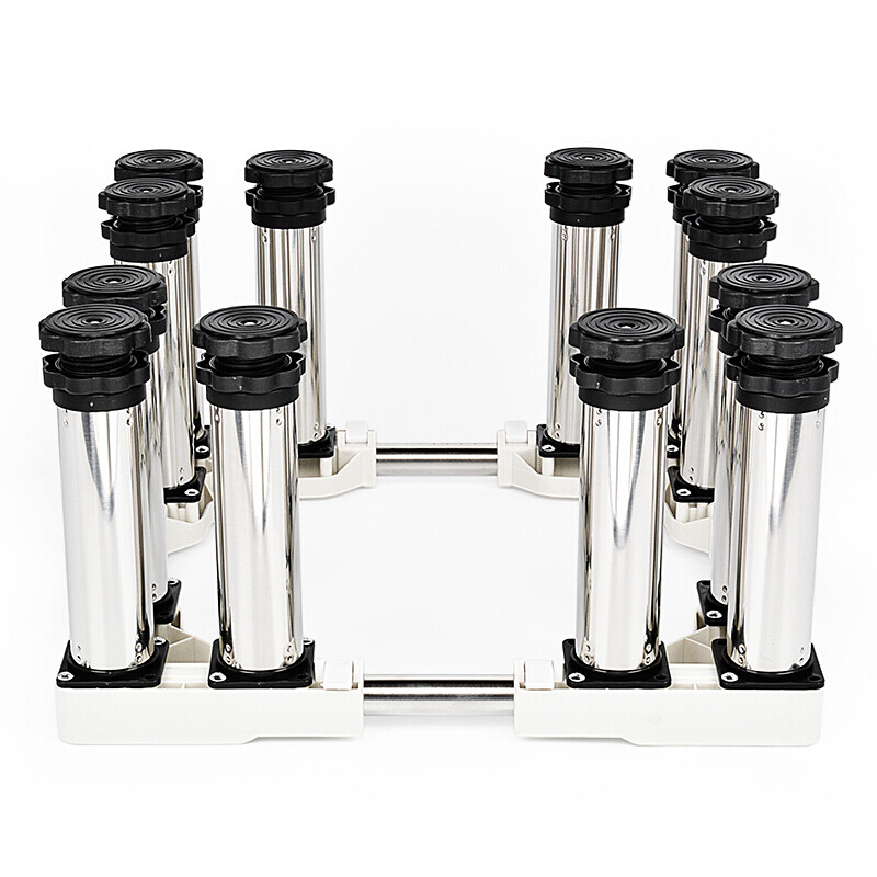 Washing machine with 30cm elevated base for disinfection cabinet, heightened stainless steel feet, fully automatic pulsator drum washing machine base, universal bracket, refrigerator base, ice making rack, round tube 4-foot upgraded version, total height (14-17cm)