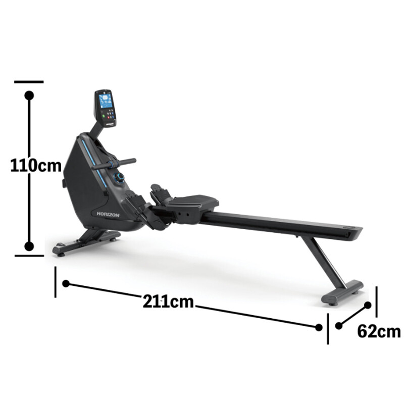 JOHNSON rowing machine OXFORD 6 household indoor rowing machine electromagnetic control foldable aerobic fitness equipment improves chest hunchback and comes with door-to-door installation