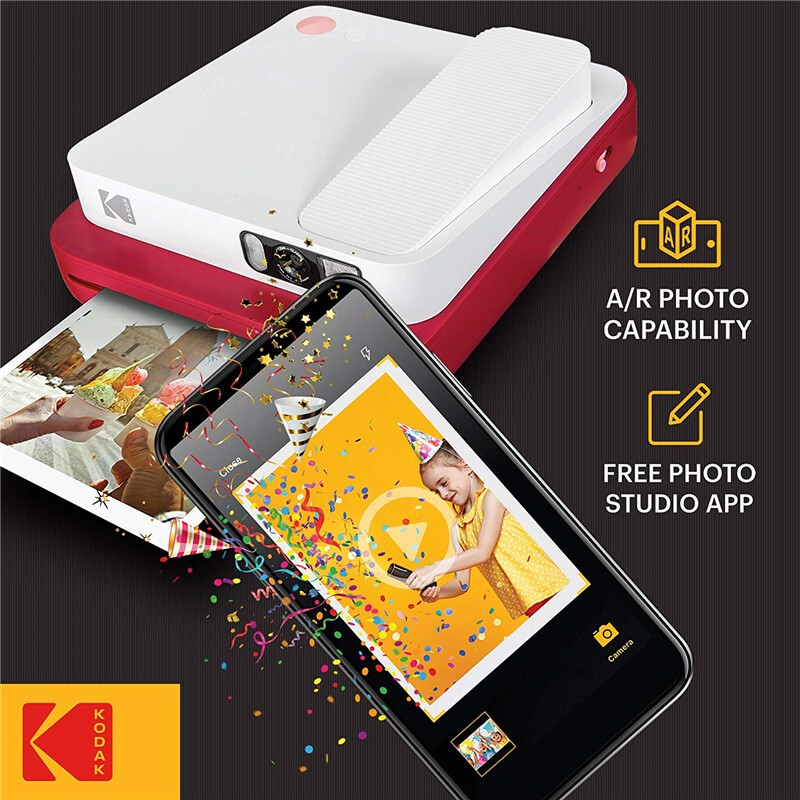 KODAK Kodak SMILE Classic Polaroid retro 2-in-1 camera 16 million pixels Bluetooth connection red