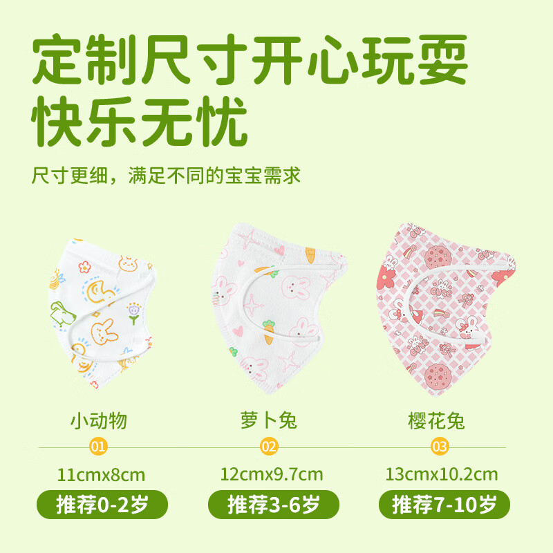Chaoya children's medical surgical mask disposable 3D three-dimensional breathable medical mask 3-6 years old anti-allergic 30 pieces/box